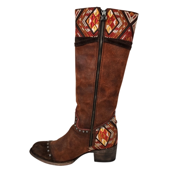 Old Gringo Double D Ranch Dream Weaver Suede Leather Western Boot Womens Size 10 - Picture 5 of 16